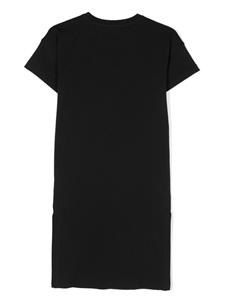 moschinokids Moschino Kids Jurk met geborduurd logo - Zwart