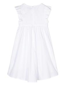 moschinokids Moschino Kids Jurk met geborduurd logo - Wit
