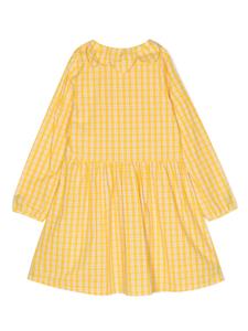kenzokids Kenzo Kids Geruite shirtjurk - Geel