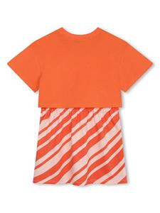Kenzo Kids Gelaagde jurk - Oranje