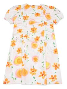 Marni Kids Jurk met bloemenprint - Wit