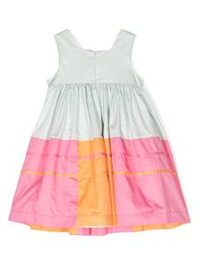 mimisol Mi Mi Sol Jurk met colourblocking - Blauw