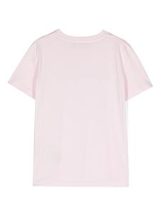 balmainkids Balmain Kids T-shirt verfraaid met kristallen - Roze