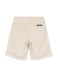 balmainkids Balmain Kids Geplooide twill shorts - Beige