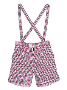 thombrownekids Thom Browne Kids Shorts met pied-de-poule print - Wit
