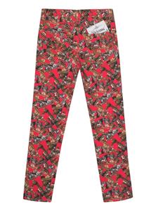 viviennewestwood Vivienne Westwood Broek met logoprint - Rood