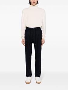 Peserico Broek met trekkoordtaille en toelopende pijpen - Blauw