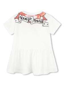 kenzokids Kenzo Kids Flared mini-jurk - Wit
