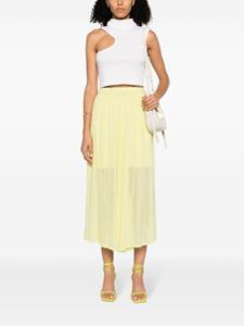forteforte Forte Forte Midi-rok met elastische taille - Geel