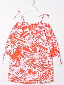 msgmkids MSGM Kids Jurk met print - Rood