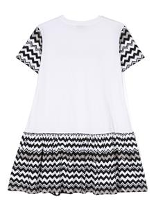 Missoni Kids Jurk met zigzagprint - Zwart