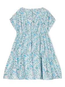 ilgufo Il Gufo Katoenen jurk met bloemenprint - Blauw
