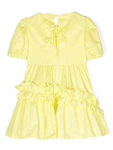 msgmkids MSGM Kids Shirtjurk met ruches - Geel