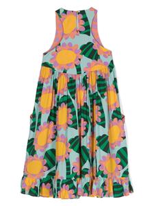 stellamccartneykids Stella McCartney Kids Mouwloze jurk met print - Blauw