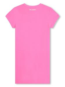 karllagerfeldkids Karl Lagerfeld Kids K-Ikonik jersey mini-jurk - Roze