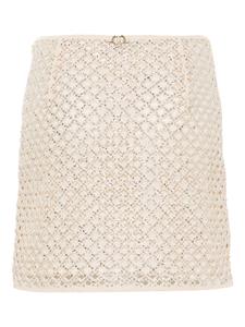 TWINSET Opengebreide mini-rok - Beige