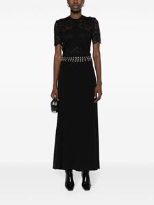 Rabanne High waist maxi-rok - Zwart