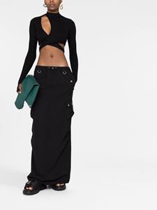 Coperni Cargo maxi-rok - Zwart