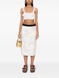planc Plan C Midi-rok met pailletten - Beige