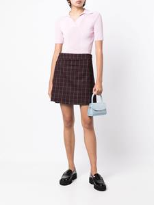 pspaulsmith PS Paul Smith Geruite mini-rok - Rood