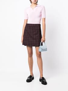 PS Paul Smith Geruite mini-rok - Rood