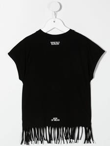 marceloburloncountyofmilankids Marcelo Burlon County Of Milan Kids Top met franje - Zwart