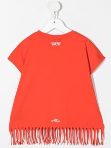 marceloburloncountyofmilankids Marcelo Burlon County Of Milan Kids T-shirt met verenprint - Rood