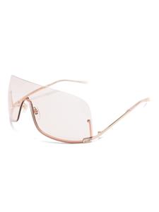 Gucci Eyewear Zonnebril met oversized montuur - Goud