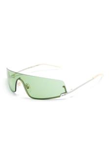 Gucci Eyewear Zonnebril met schild montuur en vierkant G patroon - Groen