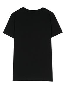 moschinokids Moschino Kids T-shirt met logoprint - Zwart