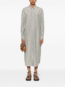 forteforte Forte Forte Gestreepte blousejurk - Groen