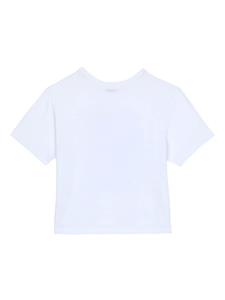 dolce&gabbanakids Dolce & Gabbana Kids T-shirt met bloemenprint - Wit
