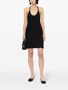 Courrèges 90's Holistic Buckle mini-jurk met logopatch - Zwart