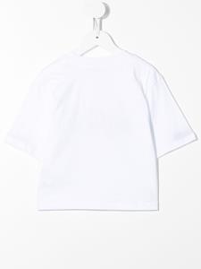 msgmkids MSGM Kids T-shirt met logoprint - Wit