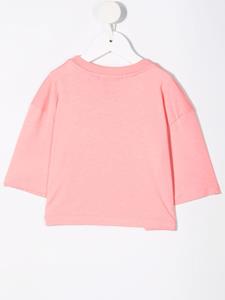 msgmkids MSGM Kids T-shirt met logoprint - Roze