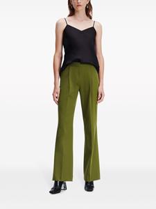 Karl Lagerfeld Pantalon met geplooide rand - Groen