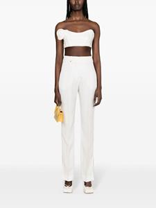 Jacquemus Le Pantalon Tibau straight broek - Wit