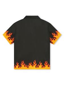 HUGO KIDS Overhemd met vlammenprint - Zwart