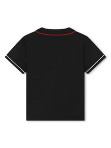 hugokids HUGO KIDS Katoenen shirt met logoprint - Zwart