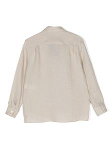 dolce&gabbanakids Dolce & Gabbana Kids Shorts met logopatch - Beige