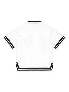 dolce&gabbanakids Dolce & Gabbana Kids T-shirt met logopatch - Wit