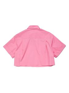 mm6maisonmargielakids MM6 Maison Margiela Kids Shirt met geborduurd logo - Roze