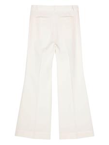 Plan C high-waisted flared trousers - Beige