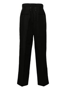 maisonmargiela Maison Margiela High waist broek met wijde pijpen - Zwart