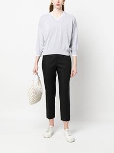 Cropped pantalon - Zwart