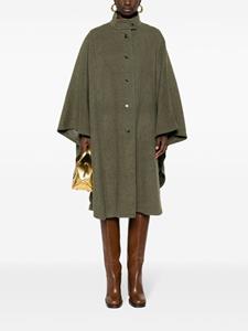a.n.g.e.l.o.vintagecult A.N.G.E.L.O. Vintage Cult 1970s wollen jas met cape - Groen