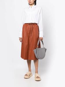 yvessalomon Yves Salomon Leren rok - Bruin