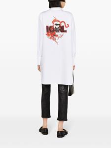 karllagerfeld Karl Lagerfeld K/LNY Ikonik blousejurk - Wit