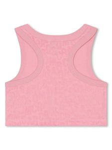 marcjacobskids Marc Jacobs Kids Cropped top met logo jacquard - Roze