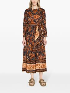 ZIMMERMANN Junie zijden midi-jurk - Blauw